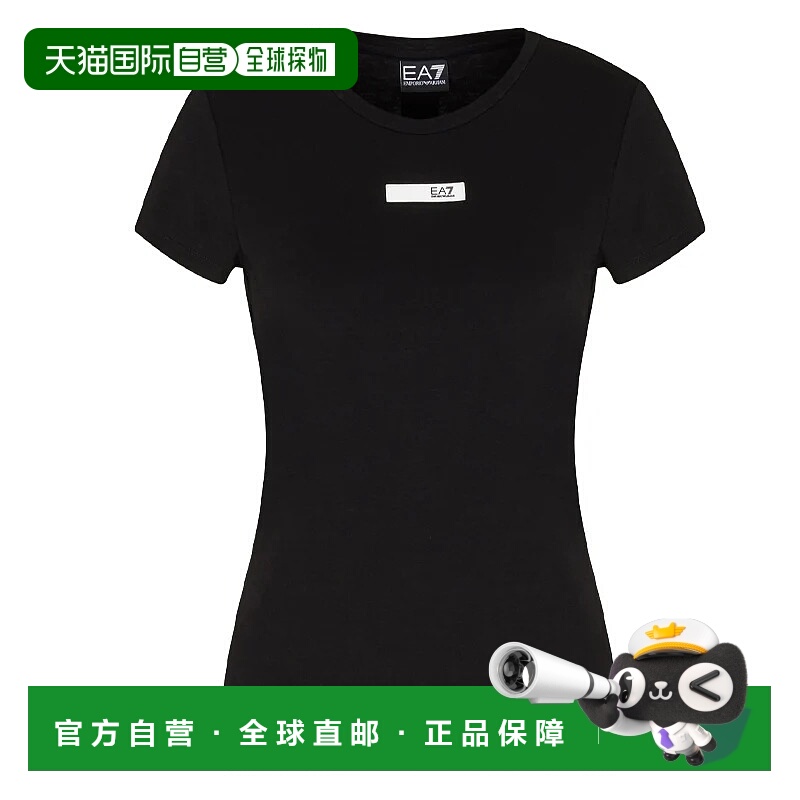 1h可退 EA7 EMPORIO ARMANI 女士户外T恤 7W000673AF12945NERO