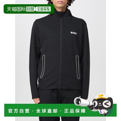 BOSS 男士卫衣 50542948001 AW2025 黑色 Zipper hoodie
