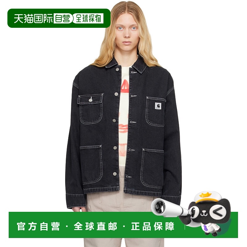 1h可退 潮奢 CARHARTT WIP 女士 黑色 OG Michigan 牛仔夹克 I031