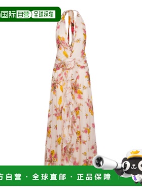 1h可退 潮奢 Blumarine 蓝色情人 女士 奶油色粘胶纤维连衣裙 P62