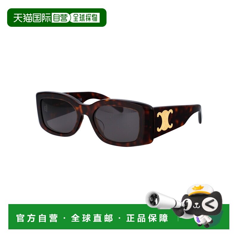 1h可退 CELINE 女士太阳镜 CL40282U52A CO 灰色 几何框太阳镜图片