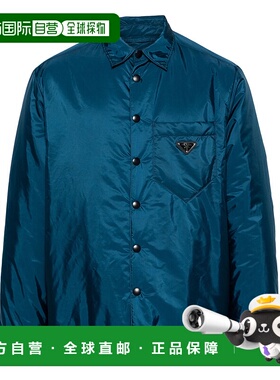 PRADA 男士衬衫 SC554MS2211WQ9F0AFC-0 SS2025 蓝色