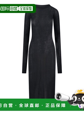 1h可退 潮奢 rick owens 瑞克 欧文斯 女士 長袖中長連身裙 RP02E