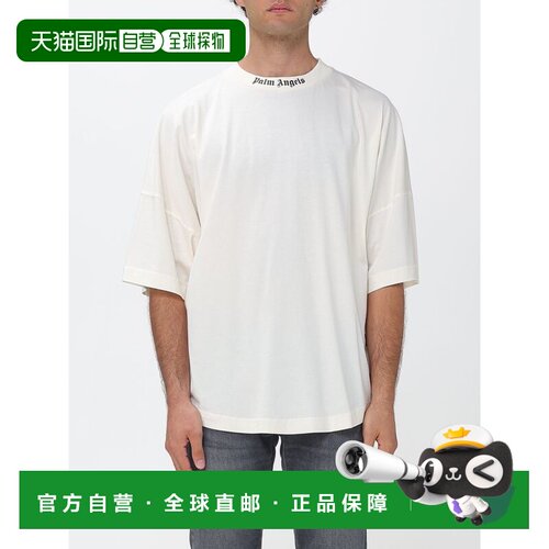 PALM ANGELS 男士T恤 PAMBAA05F26JR02OFFWHITE 【付后1h可退】