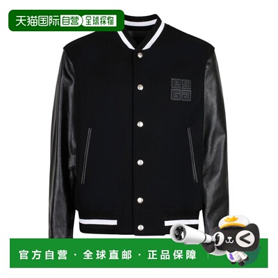 GIVENCHY 男士夹克 BM011S6Y3K001 SS2025 黑色 Varsity