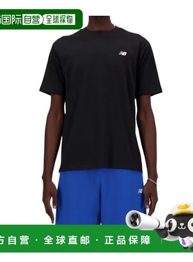 1h可退 NEW BALANCE 男士T恤 MT41509BK SS2025 花色 棉质T恤