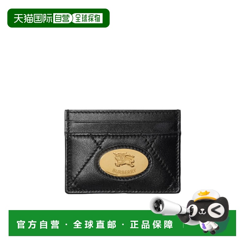 1h可退 BURBERRY 女士卡包 81116601 CO 黑色 Strand 卡夹