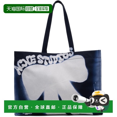1h可退 潮奢 Acne Studios 艾克妮 女士 海军蓝徽标托特包 C10288