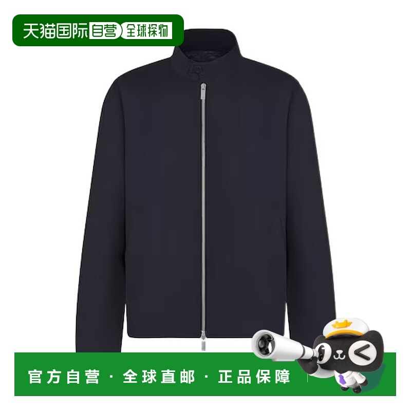 1h可退 DIOR 男士夹克 113C440A5885C540 SS2025 蓝色 条纹纹理羊