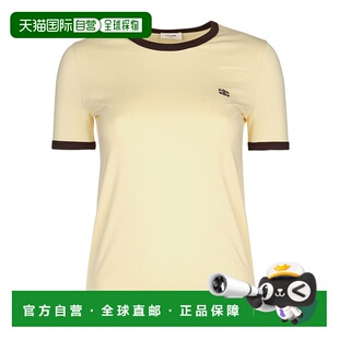 女士T恤 短袖 RX05L507Z11BK 米白色 T恤 AW2025 CELINE