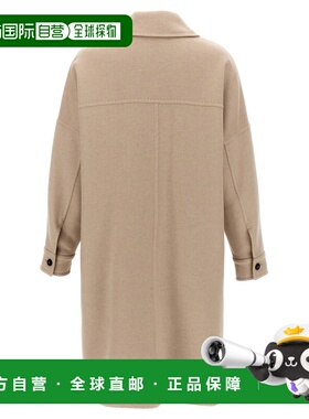 MAX MARA 女士大衣 BARUFFA026 AW2024 浅棕色 'Baruffa' coat