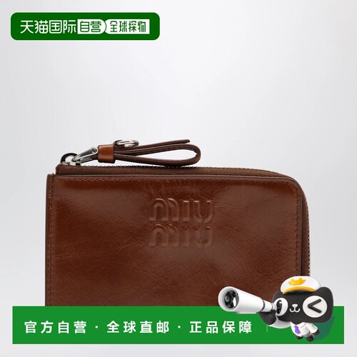 MIU MIU 女士卡包 5MB0662A44F0BW5 AW2026 棕色 Ro支付后1h可退
