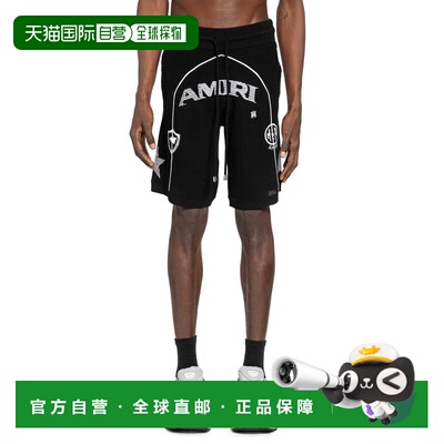 AMIRI 男士短裤 AMBMSO1010001 SS2026 黑色 抽绳短裤休闲裤