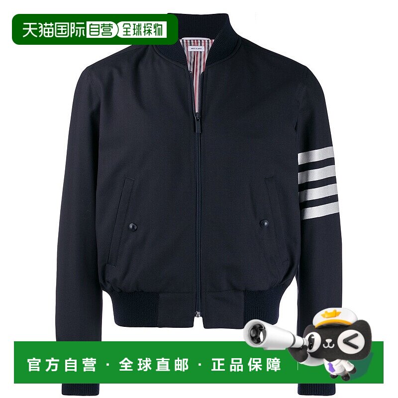 THOM BROWNE 男士针织毛衣 MJO030A06146415 CO 蓝色长袖外套高领