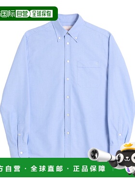 VALENTINO 男士衬衫 VABQ35AL2C43 蓝色长袖 CO