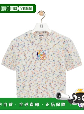 LOEWE 女士针织衫 S359Y55K262016 AW2025 白色 羊毛和羊驼毛混纺