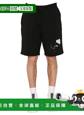 1h可退 MOSCHINO 男士短裤 032702281555 SS2022 黑色 