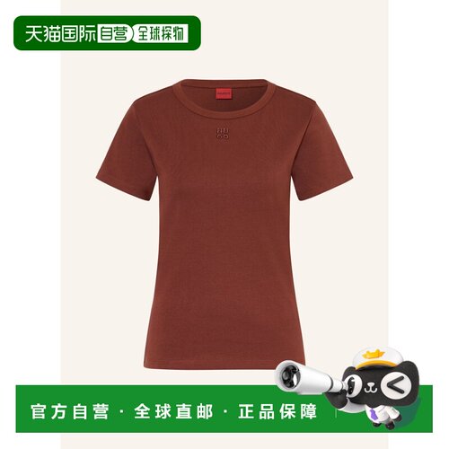 HUGO 女士T恤 100165732815000 CO 棕色 DELORIS T-shirt