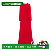连衣裙 VALENTINO 长裙 SS2026 红色长袖 女士连衣裙 BVDMY51MMR9M