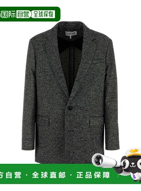 LOEWE 男士西服 H526Y03WC1BLACKWHITE AW2025 花色外套西装