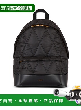 BALMAIN 男士双肩包 EM1GE150TTNYEAF SS2025 黑色 图案绗缝背包