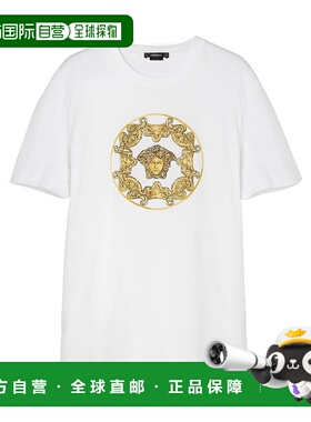 VERSACE 男士T恤 10064501A044171W000 AW2023 白色短袖范思哲