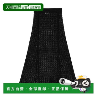 黑色 GANNI AW2024 K2269099 黑色针织长裙 女士半身裙