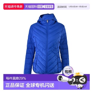 纯色连帽轻薄款 E.ARMANI 女款 EA7 羽绒服8NTB28NE1Z 阿玛尼