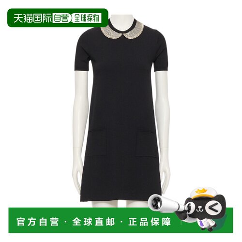 VALENTINO 女士连衣裙 BKD14QA1K0NO SS2026 黑色 短袖连衣裙