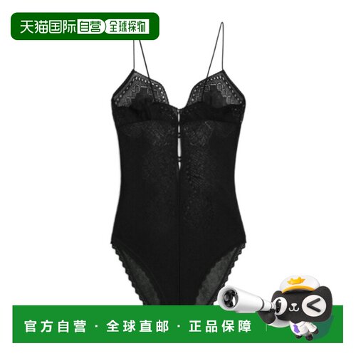 CELINE 女士连体裤 2AE5Q801X38NO SS2024 黑色 镂空内衣式连体衣