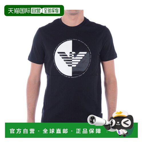 1h可退 EMPORIO ARMANI 男士T恤 6Z1TF61J30ZBLACK SS2022男装