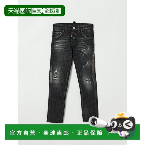 DSQUARED2 男童牛仔裤 DQ0236D0AFYDQ02 SS2026 黑色