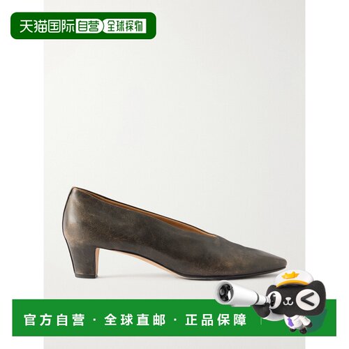 calvin klein 女士 Bri 皮质浅口鞋 VY03432UB1