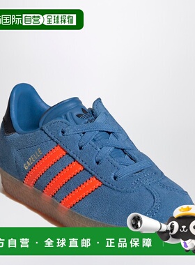1h可退 潮奢 Adidas 男童 Gazelle Focus Blue/Solar 橙色弹性绑