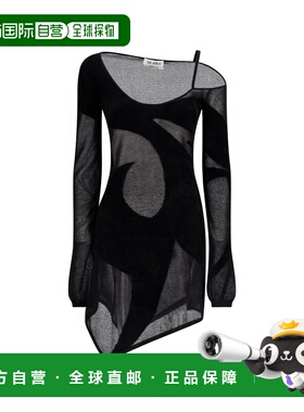 1h可退 潮奢 The Attico 女士 黑色图案连衣裙 241WCA284KC067