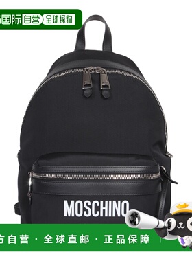 MOSCHINO 男士双肩包 760682012555 AW2024 黑色 LARGE BACKPACK