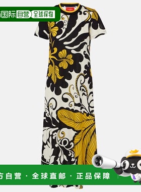 1h可退 潮奢 La Doublej 女士 Meditation 花朵棉质中长连衣裙