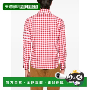 THOM BROWNE 男士衬衫 MWL416AF0945600 AW2025 红色