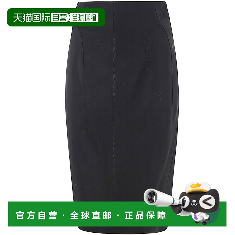 MUGLER 女士半身裙 24F1JU05421821999 AW2024 黑色包臀裙中裙