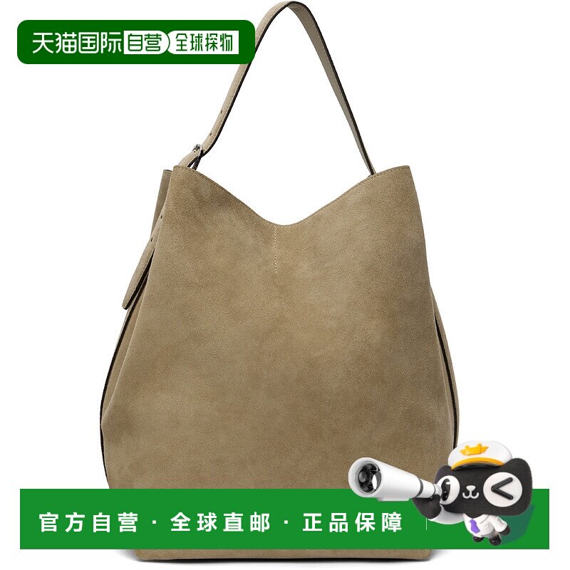 1h可退 潮奢 TOTÊME 女士 灰褐色 Belted Suede 托特包 234WAL853