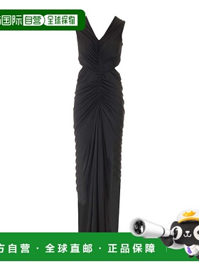 RICK OWENS 女士大衣 LI02D5500CVI09 CO 黑色 Poppy Long Dress