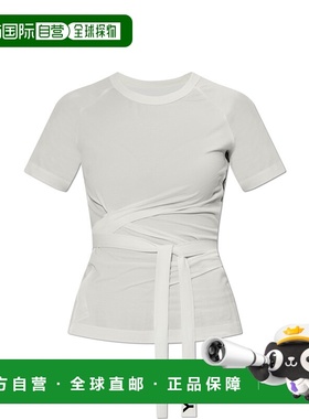 Y-3 女士T恤 JM78540CWHITE SS2025 白色 T-shirt with drawstrin