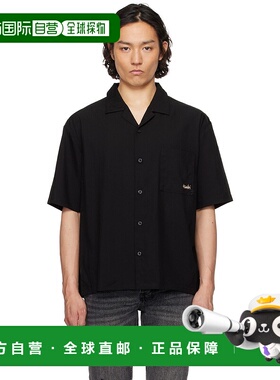 1h可退 潮奢 Ksubi 男士 黑色 1999 Diner 短袖衬衫 MSP25SH015