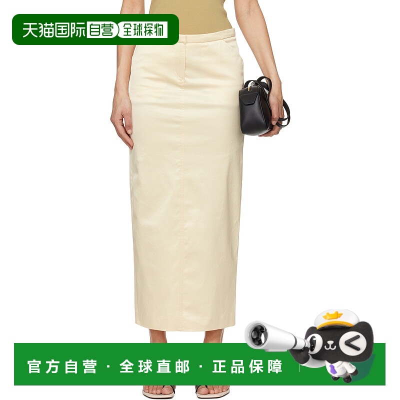 1h可退 潮奢 TOTÊME 女士 灰白色 Straight 半身裙 252WRB0259FB0