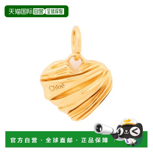 CHLOÉ 女士项链 CH26AK253CB79DA AW2026 金色 黄褶皱心形吊坠