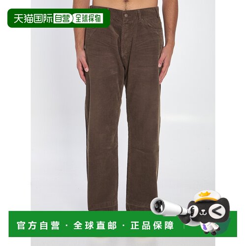 CELINE 男士牛仔裤 2N785921VGCN8 AW2025 绿色直筒裤