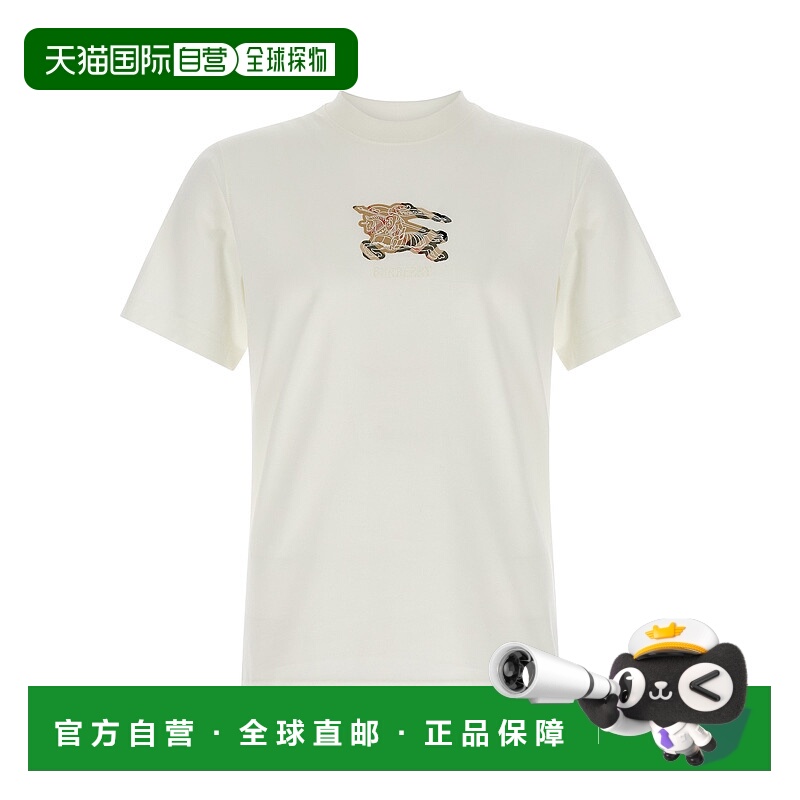 1h可退 BURBERRY 男士T恤 8116170CHALK AW2025 白色 SETH EKD CH