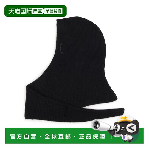GANNI 女士帽子 A6223099 CO 黑色 Logo Embroidery balaclava