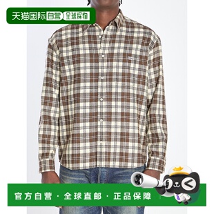 RC07H0F2203MG AW2025 浅棕色 CELINE shirt 衬衫 Checked 男士
