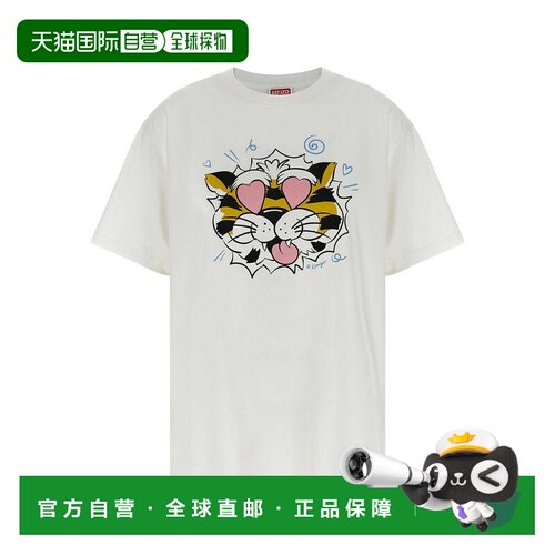 KENZO 女士T恤 FG52TS3114SG02 SS2026 白色 短袖T恤